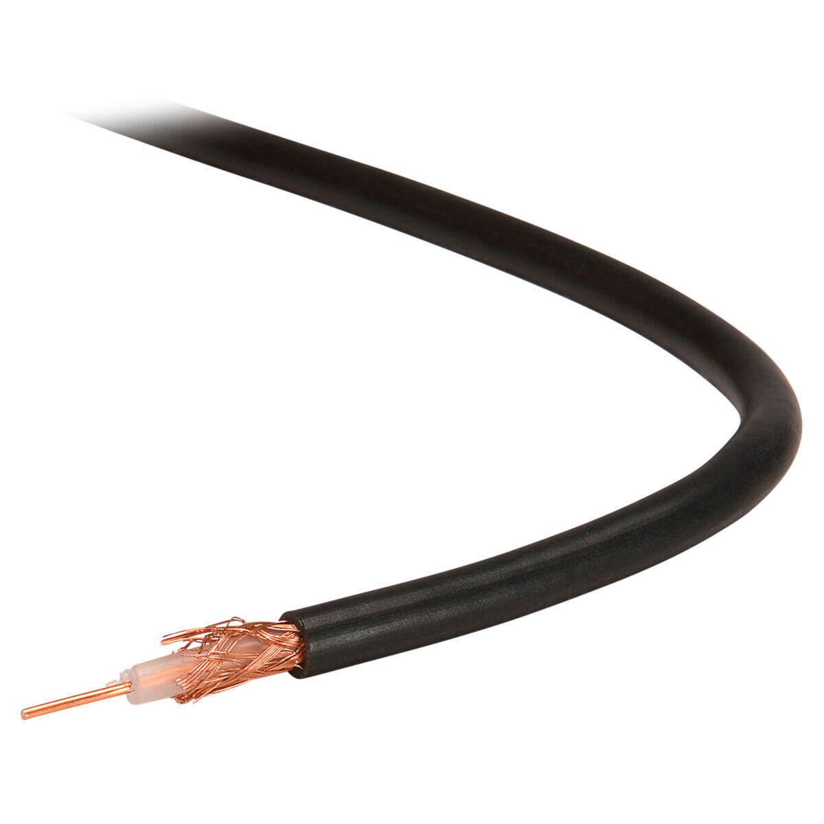 Belden 9201 RG58/U Coaxial Cable 20 AWG Conductor Bare Copper Braid